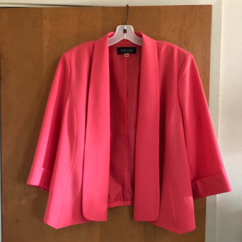 Black Label by Evan Picone salmon blazer
